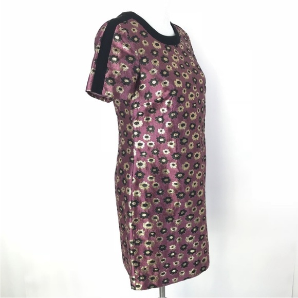 J. CREW Collection Sparkle Floral Printed Shift Dress - Picture 4 of 9